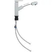 Syfax Rubinetto Lavabo da Bagno Estraibile Finitura Cromo 157x172 mm