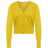 Tranquillo Women's Strickjacke Linaa Cardigan Donna (XS, giallo)