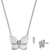 Fossil Steel jewelry set Butterfly JF04935SET (Collana, Orecchini)