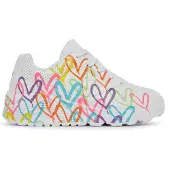 SKECHERS Sneaker 'Slipper Mädchen 314064L WMN Kunststoff (Synthetik) in weiß' bianco