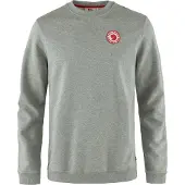 Fjällräven Felpa Leggera Girocollo Uomo 1960 Logo Badge Sweater Grey Melange