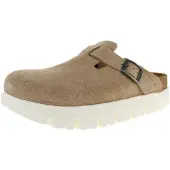 Birkenstock Sabot Papillio Boston Chunky in camoscio