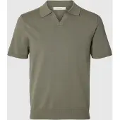 Selected Camicia Polo In Maglia Uomini Grigio S
