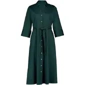 Zero Abito camicia verde scuro