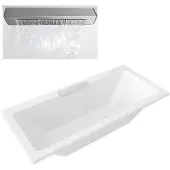 Polysan Vasca da bagno 180x85cm con ingresso a cascata