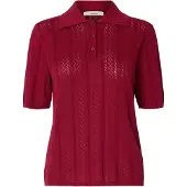 Selected Camicia Polo In Maglia Donne Viola L