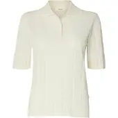 Selected Camicia Polo In Maglia Donne Bianco XXL