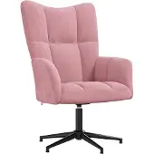 Syfax Sedia Relax Rosa in Velluto