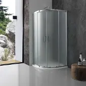 KIAMAMI VALENTINA Box doccia semicircolare 80x80 6 mm cristallo opaco | Giada