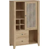 Wójcik Credenza Kommode Cestino 92,5x42x150cm Jackson Hickory Amadeus