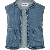 Pieces Gilet In Denim | Blu | M