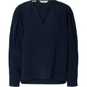 Selected Blusa A V Donne Blu 34