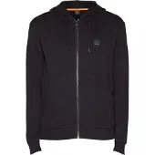 BOSS per uomo. 50508578 Felpa nera con zip (S), Nero, Casual, Cotone