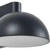 LUCANDE Applique da esterni LED Velira, nera, metallo, IP54