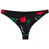 Quiksilver Women's Viacha Bottom Parte inferiore bikini Donna (XS, nero)