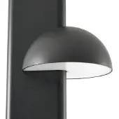 LUCANDE Lampada da esterno a LED Velira, nera, 220 cm, a 3 bracci