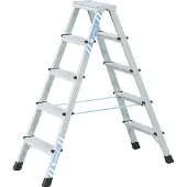 Zarges Scala a pioli rivettata anodizzata XLstep B, 2x5 gradini