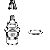 Hansa Keramik-Oberteil 3/4" verchromt, langlebig, für Armaturen, 8,5 l/min
