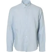 Selected Camicia In Misto Lino Uomini Blu S