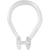 Delabie Ganci per tenda da doccia in plastica, 6 pezzi