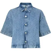 Pieces Camicia Di Jeans | Blu | XS