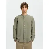 Selected Camicia A Maniche Lunghe Uomini Grigio XXL