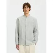 Selected Camicia A Maniche Lunghe Uomini Aqua Gray M