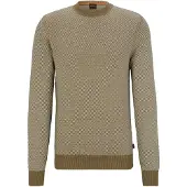BOSS per uomo. 50494404 Maglia verde classica (XXL), Casual, Sintetico, Manica lunga