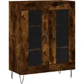 Syfax Credenza Rovere Fumo 69,5x34x90 cm in Legno Multistrato
