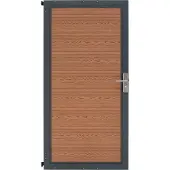 Monster Recinzione divisoria in legno composito – Porta – Marrone