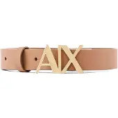 Armani Exchange per donna. 941125CC719U6299 Cintura marrone con logo (75cm), Casual, Pelle
