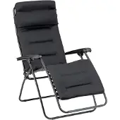 Lafuma Mobilier - Poltrona pieghevole imbottita -&nbsp;RSX Clip AirComfort - RSX Clip AirComfort Black - Nero