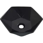 Syfax Lavandino 41x36,5x12 cm in Vetroceramica Nero