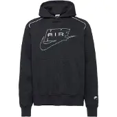 Nike Air Pullover Hoody Felpa con cappuccio Uomo (S, nero)