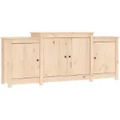 Syfax Credenza 164x37x68 cm in Legno Massello di Pino