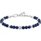 Morellato Bracciale Uomo Perline Lapislazzuli Pietre S1747 — Bracciale
