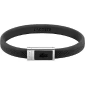 Lacoste Braccialetto In Silicone Nero 2040114 — Braccialetto