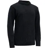 Devold Nansen Sweater Crew Neck Pullover di lana (L, blu/nero)
