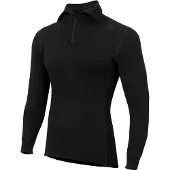 Aclima Warmwool Polo Pullover in lana merino Uomo (XL, nero)