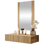 Mirjan 24 Tavolino da toilette con specchio HAER - rovere wotan