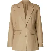 Selected Giacca A Petto Unico Donne Marrone 40