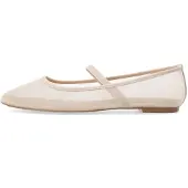 Bianco Ballerina con cinturino 'Lilia' lana