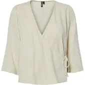 Pieces Blusa Incrociata | Beige | XL