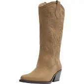 Pull&Bear Stivale da cowboy mocca