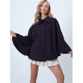 Trend Alaçatı Stili Mantellina mora