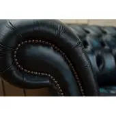 AEA Ledersofa Sofa Couch Polster Garnitur 3 Sitzer Leder Sofas Couchen Chesterfield