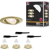 Paulmann Lampada a incasso NOVA dorata Ø 9 cm orientabile 827 dimmerabile,
