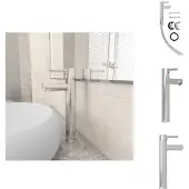 vidaXL Miscelatore da bagno argento 12x30 cm - Rubinetti