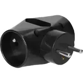 ORNO Splitter 2x2P+Z, 1x2P/II, nero