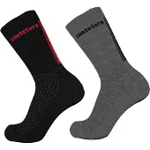Zimtstern Starsockz 2-Pack Calze casual (40-43, nero/grigio)